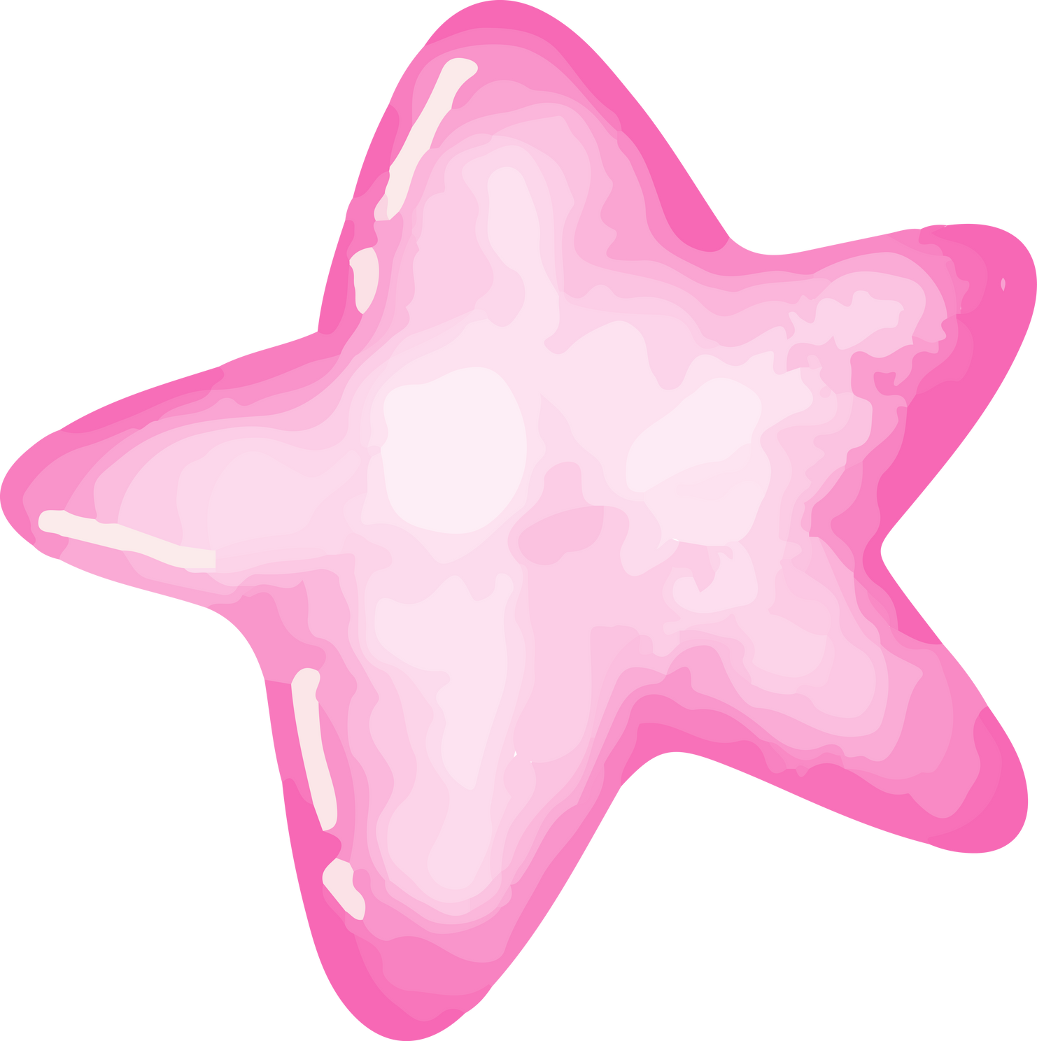 pink star